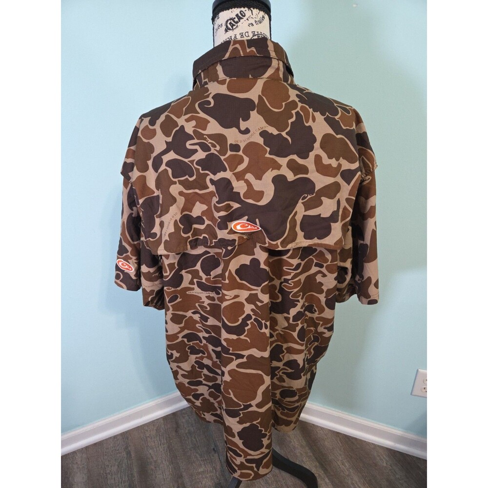 Drake Waterfowl System Camouflage clemson Shirt Men's Vented Outdoor 2xl - Picture 2 of 5